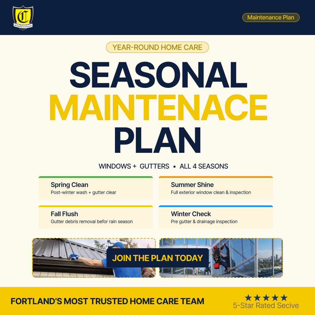 Seasonal maintenance plan post