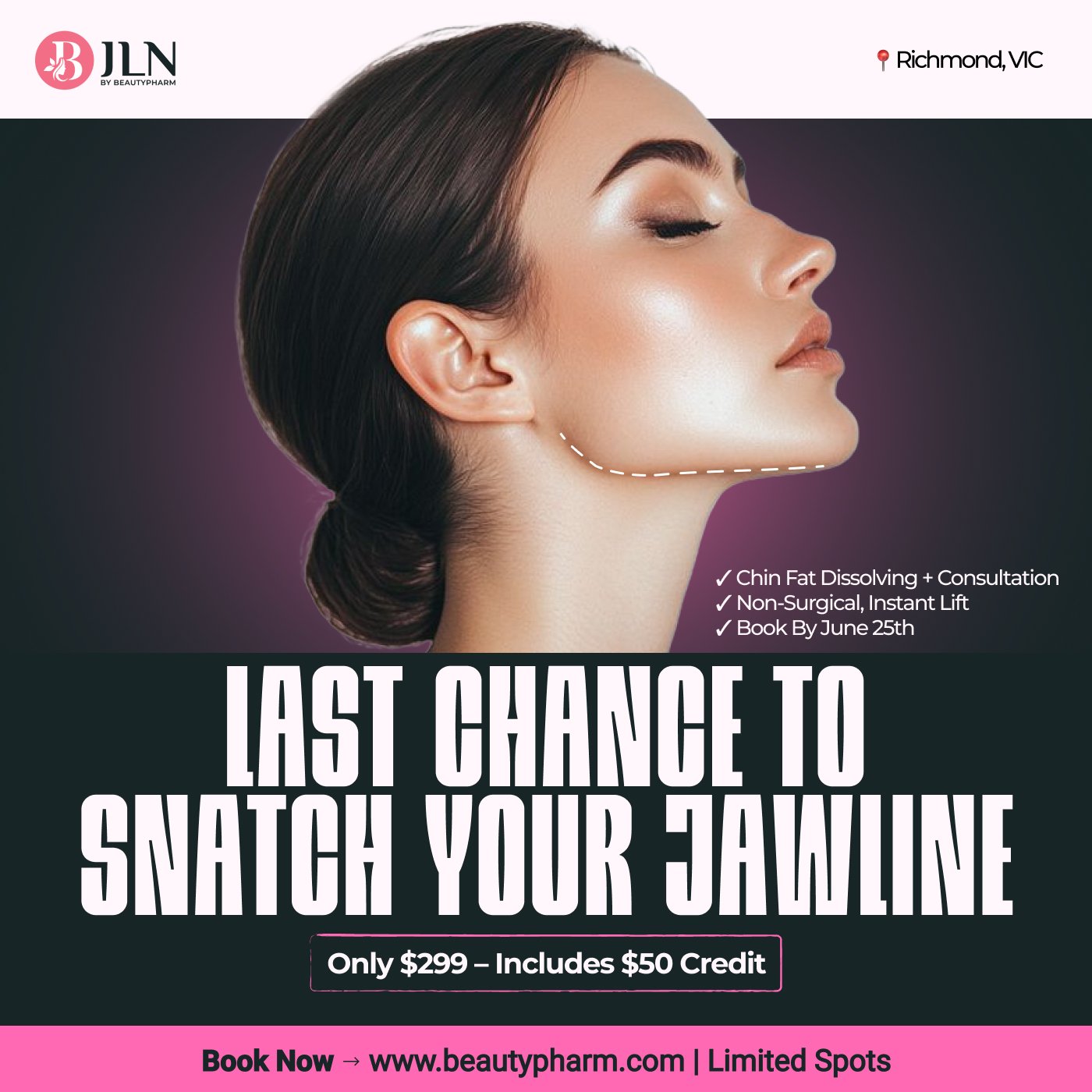 Beauty brand social ad we designed