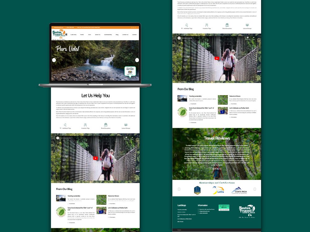 Travel tour operator website