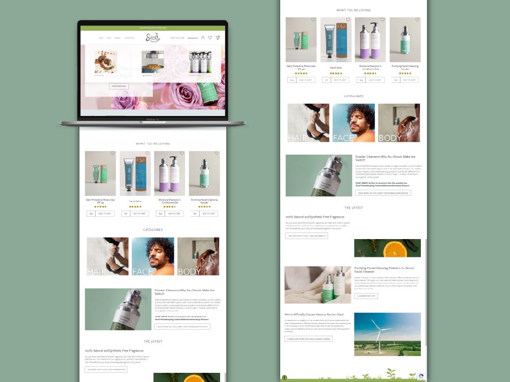 Skincare e-commerce website
